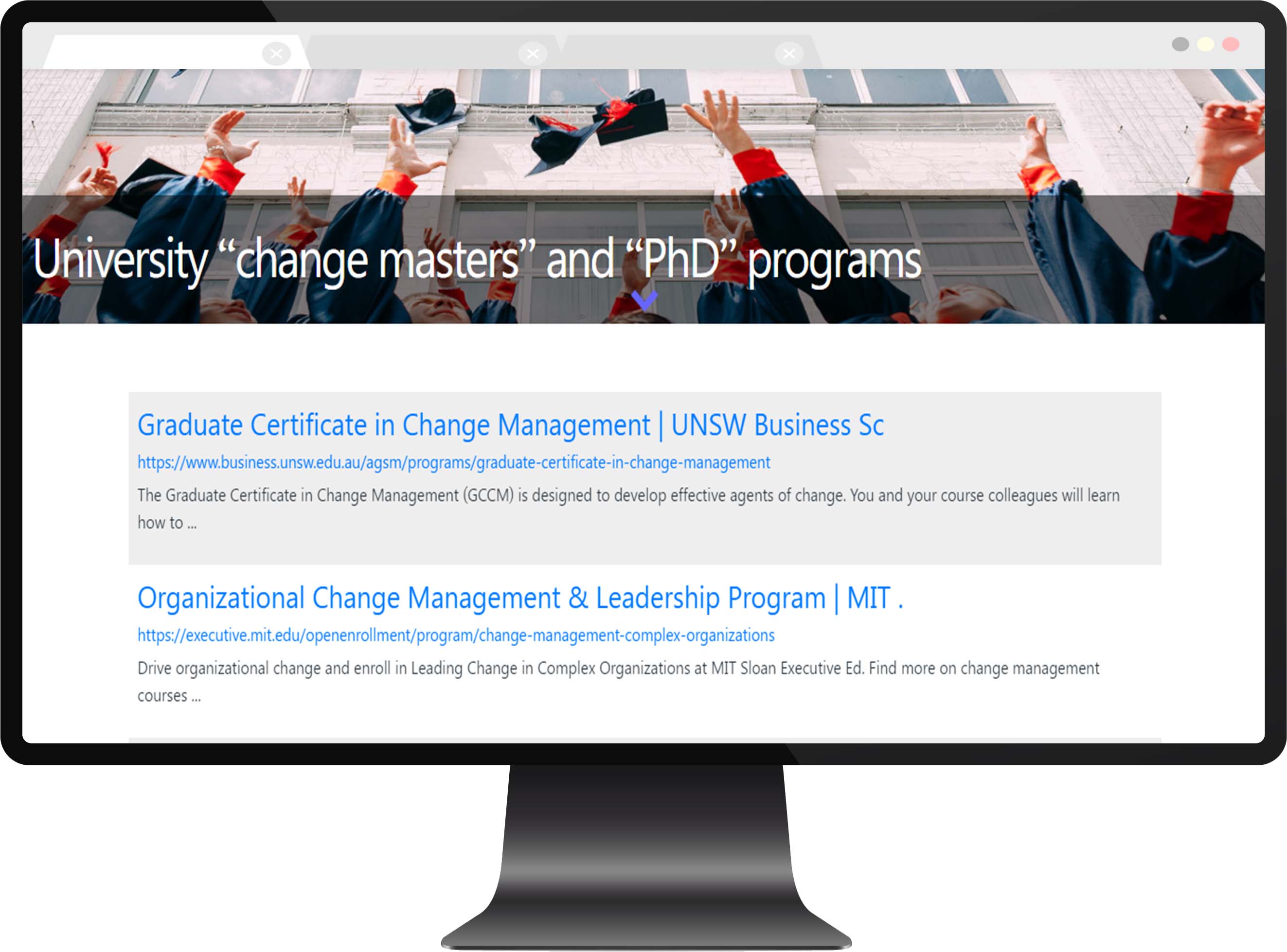 phd in change management online